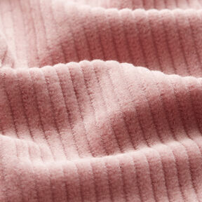 Brede rib voorgewassen Effen – licht oudroze, 