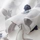 Zijde-viscose-satijn ornamentale bloemen – wit,  thumbnail number 3