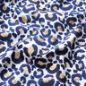 Katoenjersey Luipaard met gouden vlekken | Glitzerpüppi – wit/indigo,  thumbnail number 2