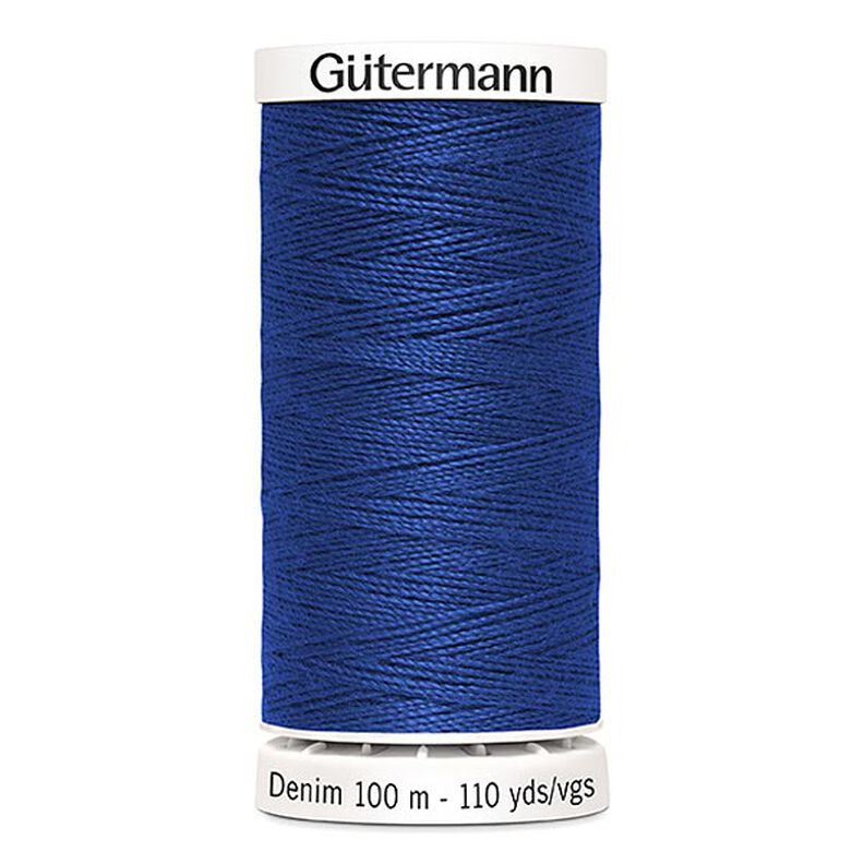 Jeansdraad [6756] | 100 m | Gütermann – koningsblauw,  image number 1