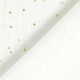 Katoenen mousseline verspreide gouden vlekken – wit/goud,  thumbnail number 4