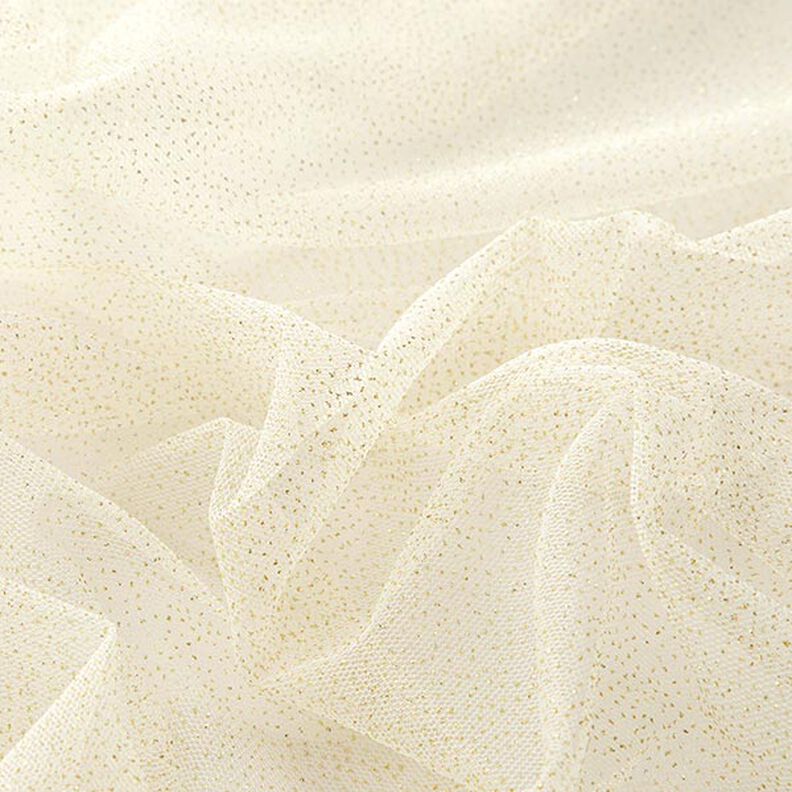 Glittertule royal – ecru/goud,  image number 4