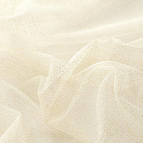 Glittertule royal – ecru/goud,  image number 4