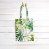 Decostof Canvas exotische bladeren – groen/wit,  thumbnail number 6