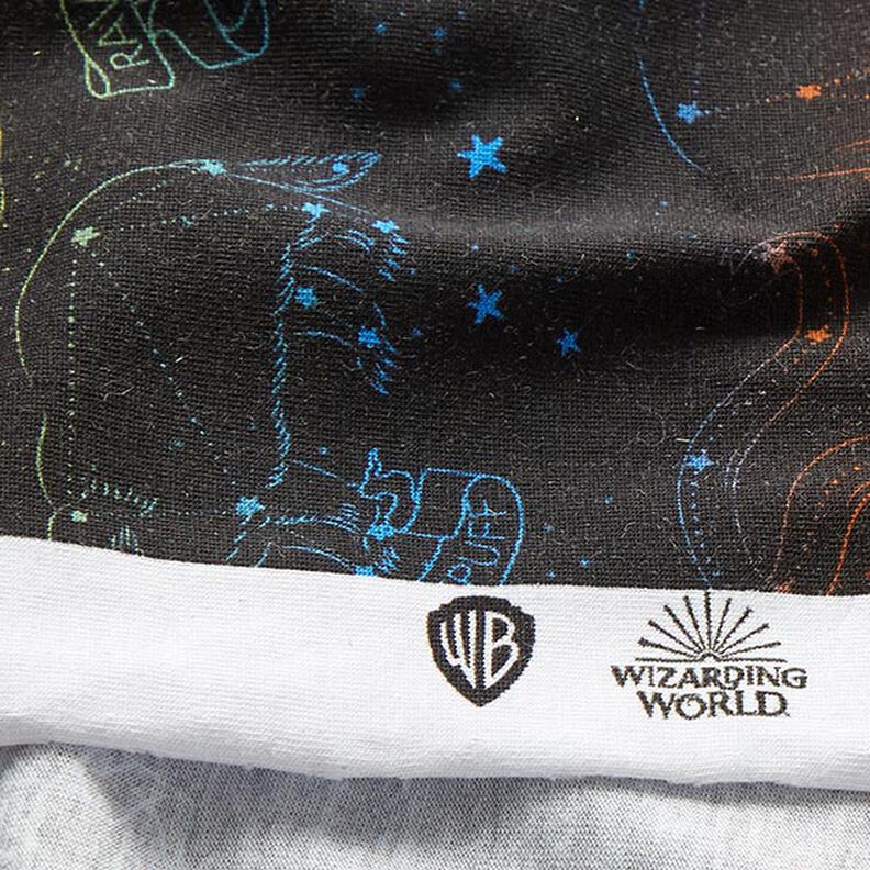 Katoenjersey Licentiestof Patronus Harry Potter | Warner Bros. – zwart,  image number 7