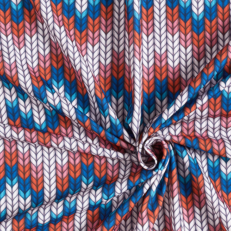 SHIELD PRO Antimicrobiële jersey Knit – koningsblauw/rood | Albstoffe,  image number 3