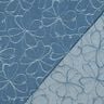 Jeans Jacquard Bloemen | Poppy Fabrics – jeansblauw,  thumbnail number 4