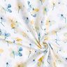 Katoenjersey Aquarel bloemen Digitaal printen – ivoor/lichtblauw,  thumbnail number 3