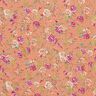 Crêpe chiffon bloemen en gouden stippen – kreeft,  thumbnail number 1