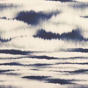 Outdoorstof Canvas Batik – zand/nachtblauw, 
