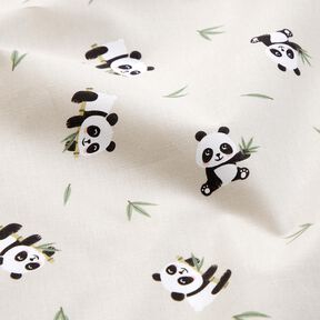 Katoenen stof Cretonne schattige pandabeer – natuur, 