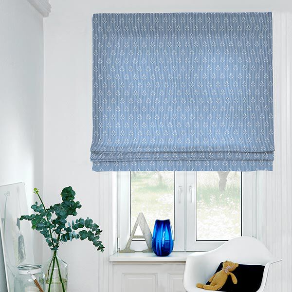 Decostof Half panama Anker – oceaanblauw/wit, image number 7