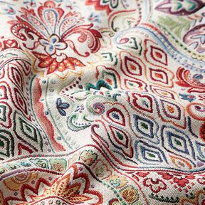 Decostof Gobelin Kleurrijke paisley – ecru, 