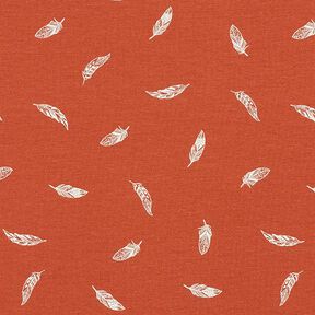 Katoenjersey veren – terracotta, 