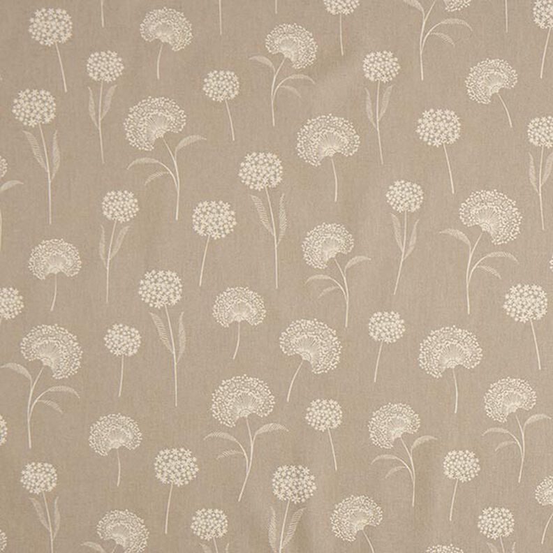 Decostof Half panama Paardenbloemen – natuur/wit, image number 1