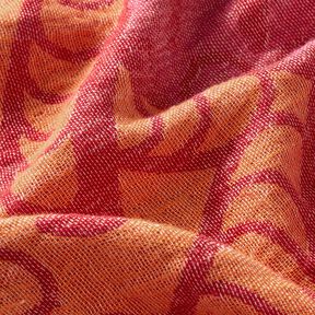 Strandkleding hamamdoek jacquard ornamenten – rood/perzik sinaasappel, 