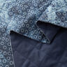 Doorgestikte stof chambray bloemen tie-dye – jeansblauw,  thumbnail number 3