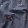 Katoenjersey Jeanslook harten Digitaal printen – blauwgrijs/vuurrood,  thumbnail number 2