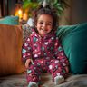 Sweatshirt geruwd kleurrijke harten | Poppy Fabrics – staalblauw,  thumbnail number 5