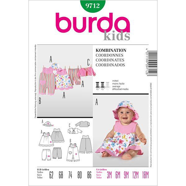 Overall / jurk / broek / jas, Burda 9712, image number 1