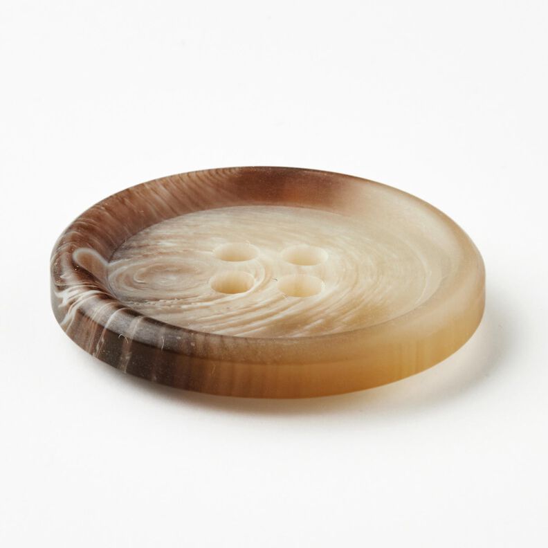 4-gats knoop rond [Ø 25 mm] – natuur/donkerbruin,  image number 2