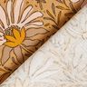 Decostof Half panama Grote bloemen – donkerbeige/currygeel,  thumbnail number 4