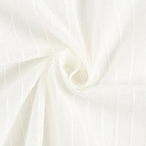 Gordijnstof brede strepen effectgaren 300 cm – wit, 