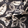 Crêpe chiffon bladprint – zwart/beige,  thumbnail number 3