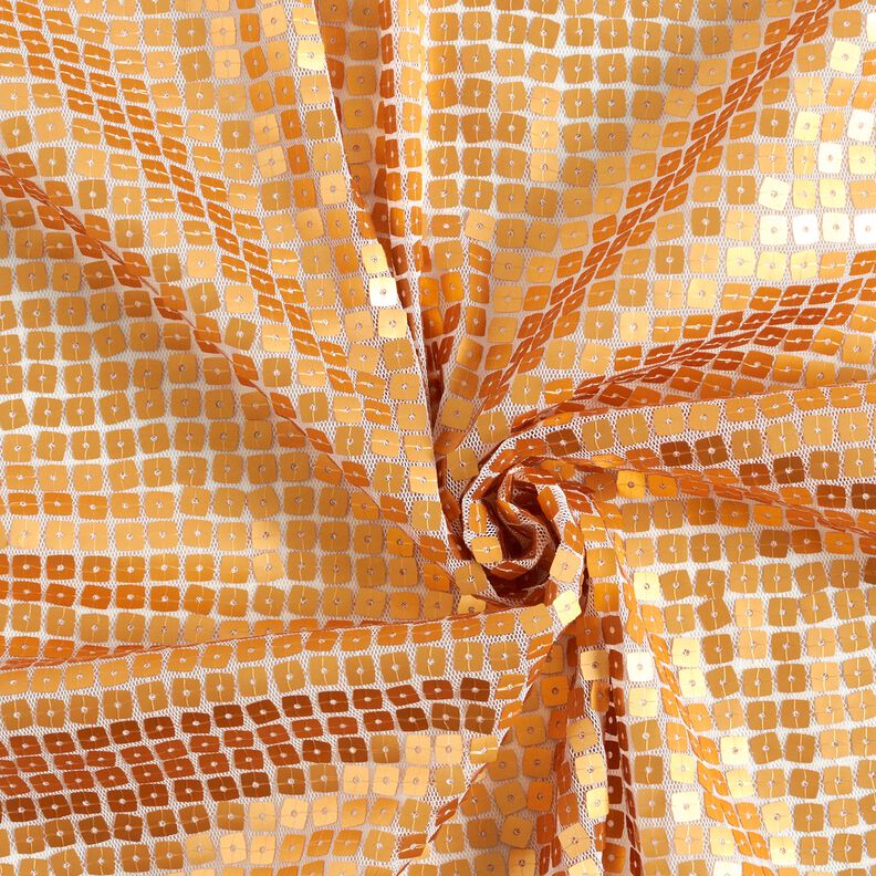 Paillettenstof vierkanten – goud metallic,  image number 3