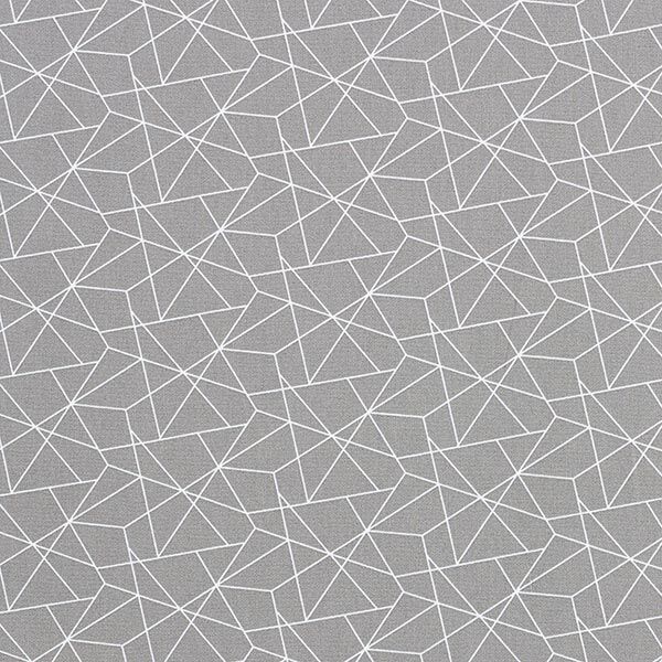 Katoenen stof Popeline Grafisch – grijs,  image number 1