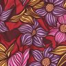 LENZING™ EcoVero™ Viscosestof Bloemen | Poppy Fabrics – merlot/perzik,  thumbnail number 2