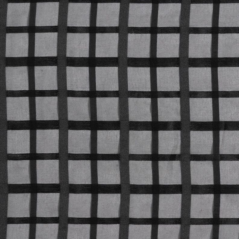 Chiffon vensterruiten – zwart,  image number 1