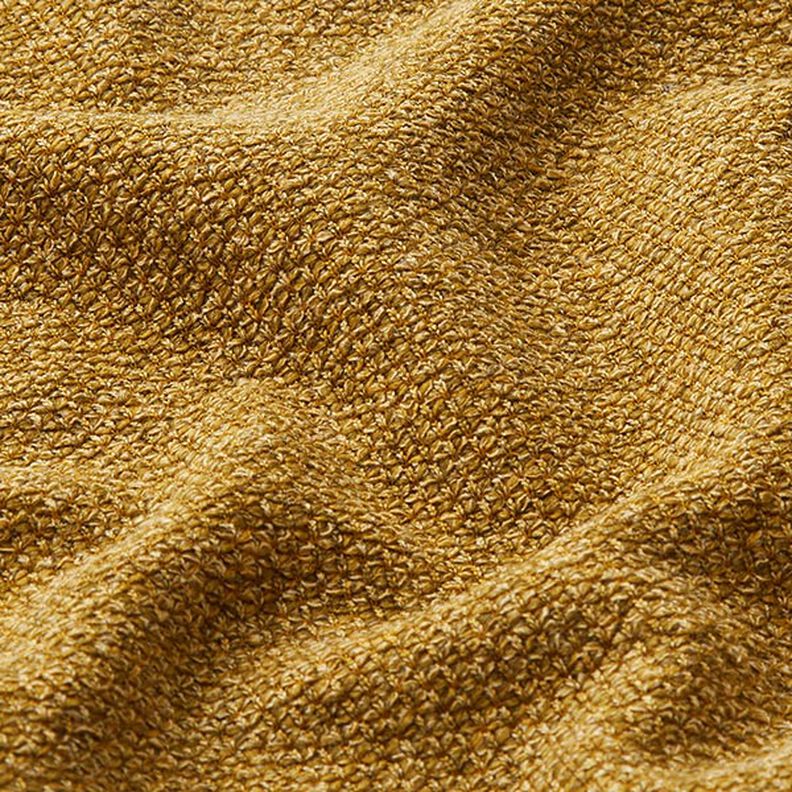 Gebreid bouclé melange – mosterd,  image number 2