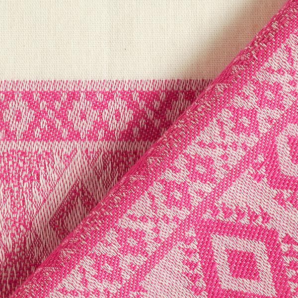 Katoenen stof ruitenpatroon – ecru/pink, image number 4