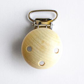 Houten clip speenketting – natuur, 