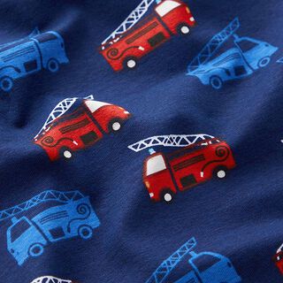 Katoenjersey Brandweer – marineblauw, 