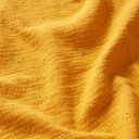 Musseline Lochstickerei Blumen – currygeel, 