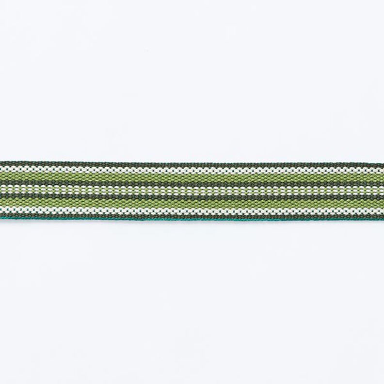 Webband etno [ 15 mm ] – donkergroen/grasgroen,  image number 1