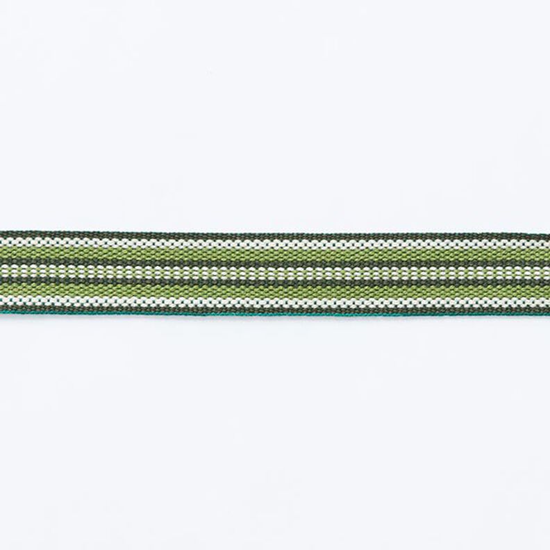 Webband etno [ 15 mm ] – donkergroen/grasgroen,  image number 1