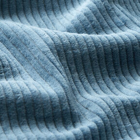 Brede rib voorgewassen Effen – duifblauw, 