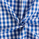 Katoenen stof Vichy - 1 cm – koningsblauw,  thumbnail number 2