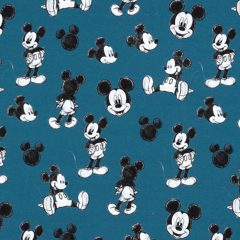 Katoenjersey Mickey Mouse | Disney – blauw, image number 1