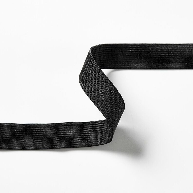 Gladde elastiekband [3 m | 20 mm] – zwart,  image number 2