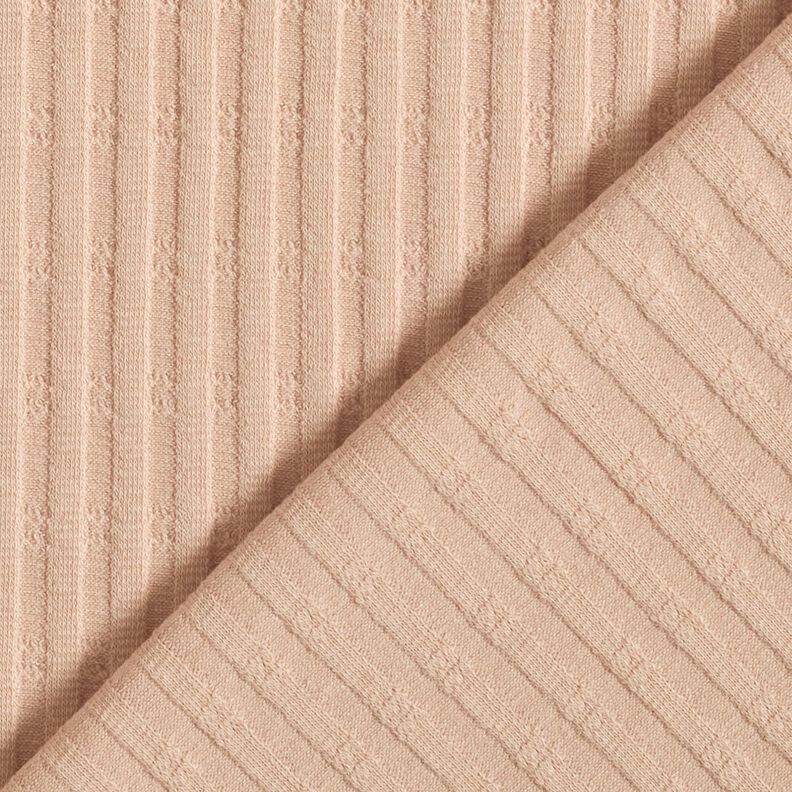 Ribjersey Enkelvoudig breipatroon – beige,  image number 4