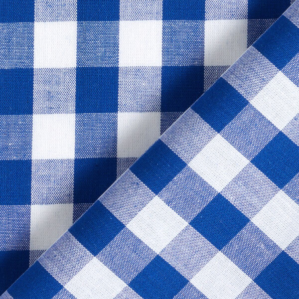 Katoenen stof Vichy - 1,7 cm – koningsblauw, image number 3