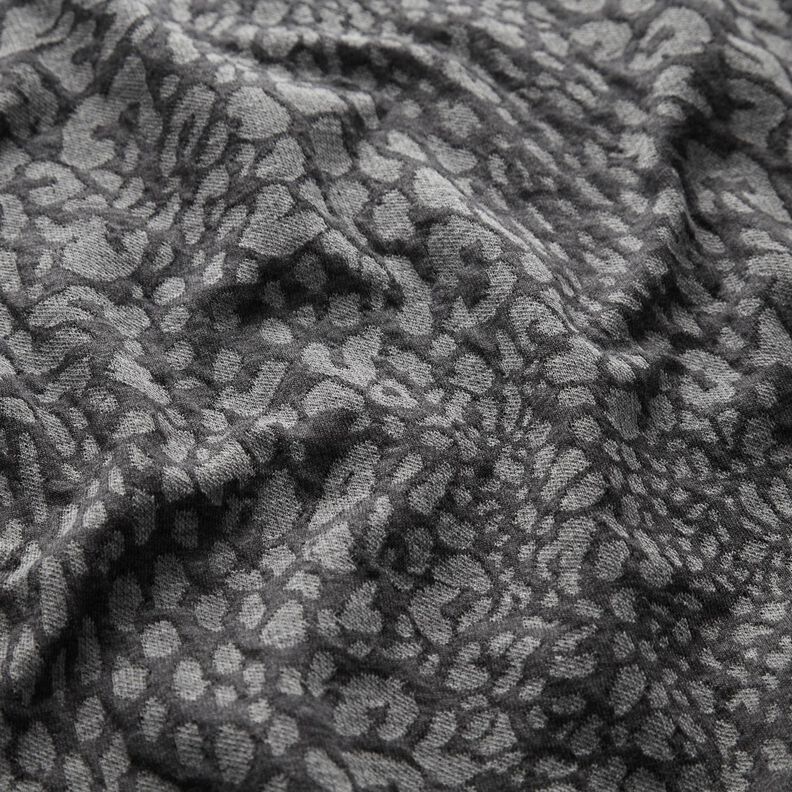 Gebreid jacquard luipaard – lichtgrijs/donkergrijs,  image number 2