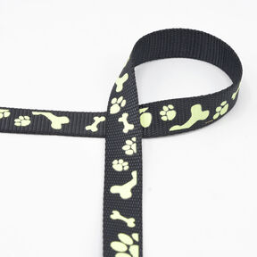 Reflecterende geweven tape Hondenriem [20 mm] – zwart, 