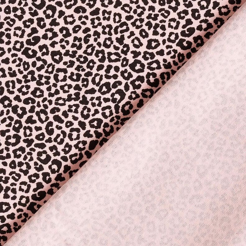 Katoenjersey Mini luipaardprint – lichtroze/zwart,  image number 4