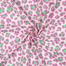 Mousseline/dubbel gehaakte stoffen kleurrijke luipaardprint | Poppy Fabrics – ivoor/lichtgroen,  thumbnail number 3