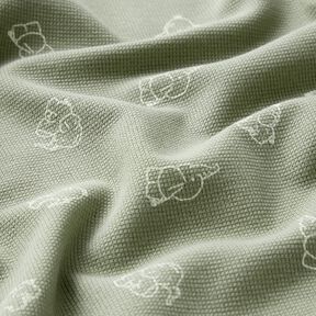 Wafel jersey Babyolifanten – greige, 